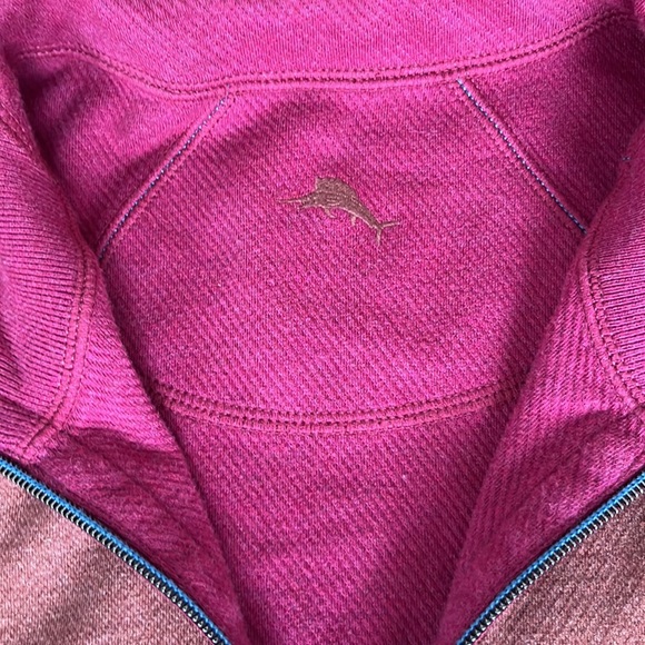 Tommy Bahama Mens Reversible 1/4 Zip Pullover - Picture 2 of 8